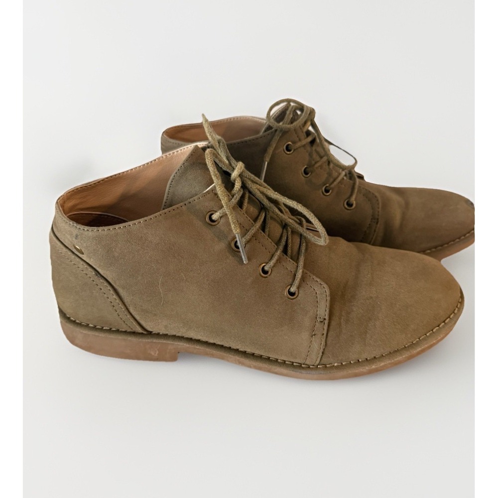 Seven‎ Dials Ankle Boots shoes Color Light Brown Size 9M Flat Lace Up Go